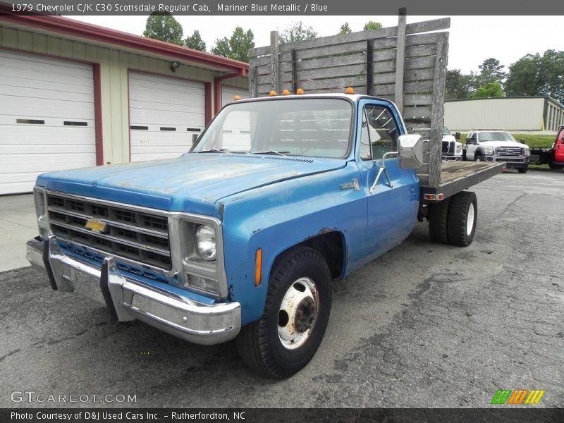 Mariner Blue Metallic / Blue 1979 Chevrolet C/K C30 Scottsdale Regular Cab