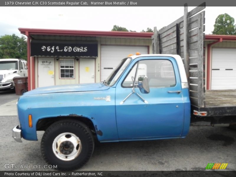 Mariner Blue Metallic / Blue 1979 Chevrolet C/K C30 Scottsdale Regular Cab