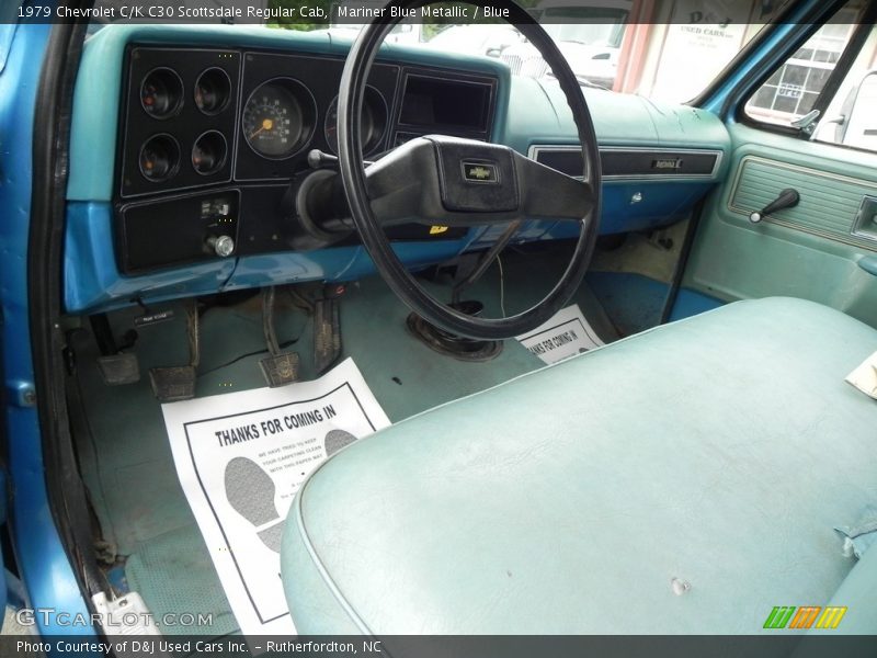 Blue Interior - 1979 C/K C30 Scottsdale Regular Cab 