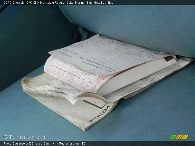 Mariner Blue Metallic / Blue 1979 Chevrolet C/K C30 Scottsdale Regular Cab