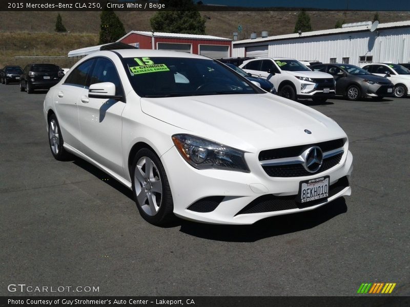 Cirrus White / Beige 2015 Mercedes-Benz CLA 250