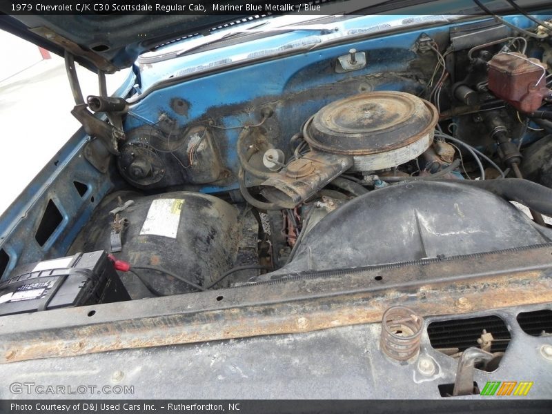 Mariner Blue Metallic / Blue 1979 Chevrolet C/K C30 Scottsdale Regular Cab