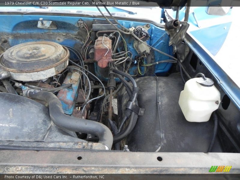 Mariner Blue Metallic / Blue 1979 Chevrolet C/K C30 Scottsdale Regular Cab