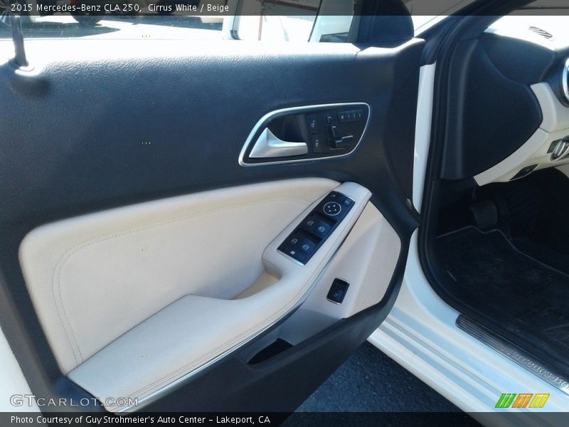 Cirrus White / Beige 2015 Mercedes-Benz CLA 250
