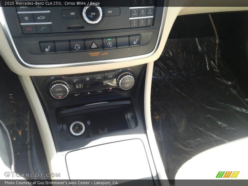 Cirrus White / Beige 2015 Mercedes-Benz CLA 250