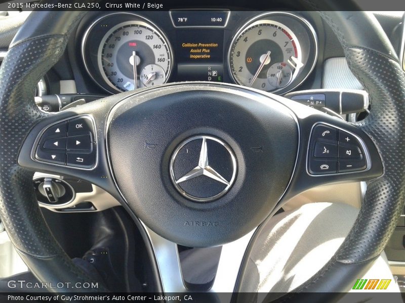 Cirrus White / Beige 2015 Mercedes-Benz CLA 250