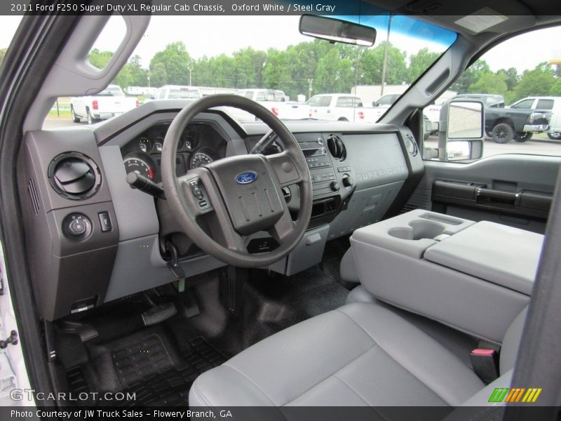  2011 F250 Super Duty XL Regular Cab Chassis Steel Gray Interior