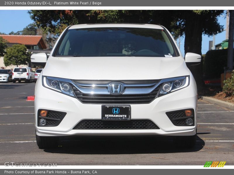 Platinum White Pearl / Beige 2020 Honda Odyssey EX-L