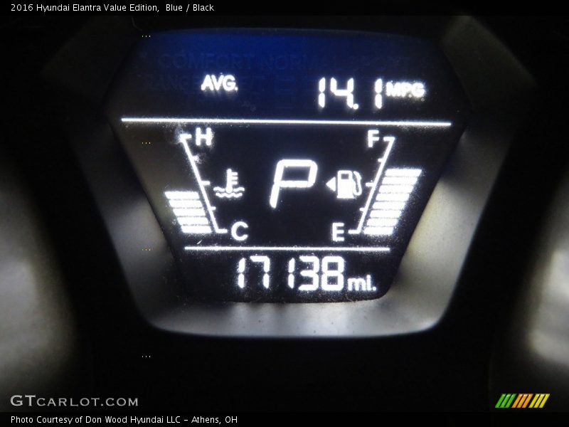 Blue / Black 2016 Hyundai Elantra Value Edition