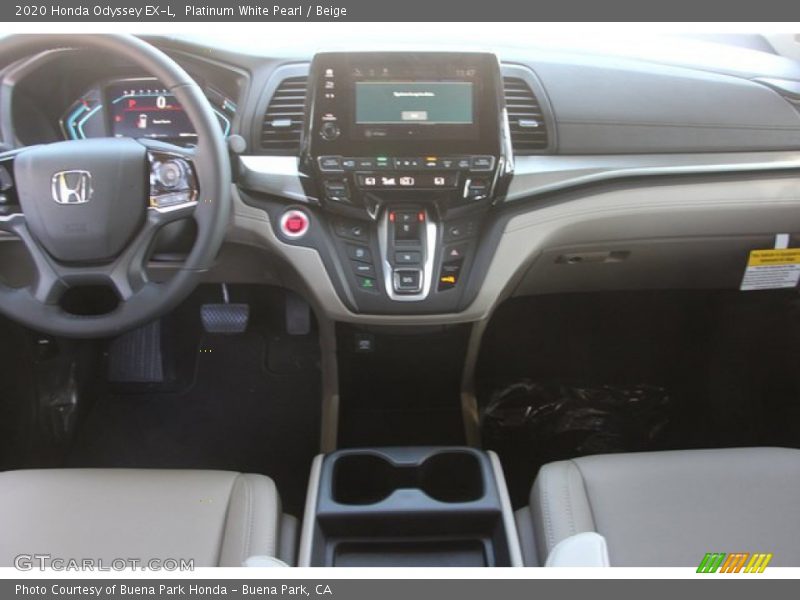 Platinum White Pearl / Beige 2020 Honda Odyssey EX-L