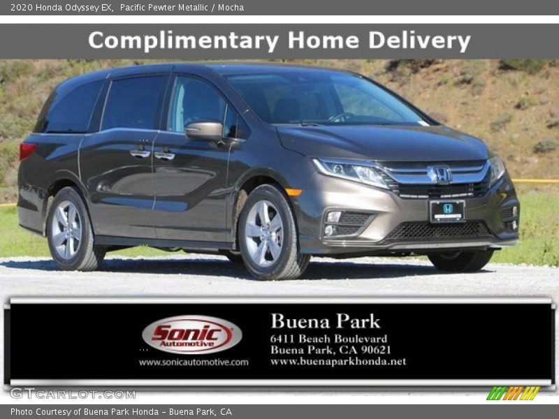 Pacific Pewter Metallic / Mocha 2020 Honda Odyssey EX