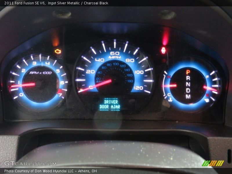 Ingot Silver Metallic / Charcoal Black 2011 Ford Fusion SE V6