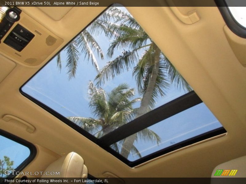 Alpine White / Sand Beige 2011 BMW X5 xDrive 50i