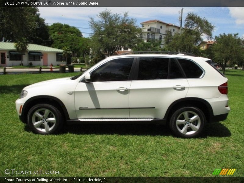 Alpine White / Sand Beige 2011 BMW X5 xDrive 50i