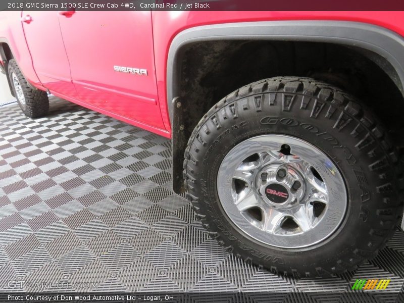 Cardinal Red / Jet Black 2018 GMC Sierra 1500 SLE Crew Cab 4WD