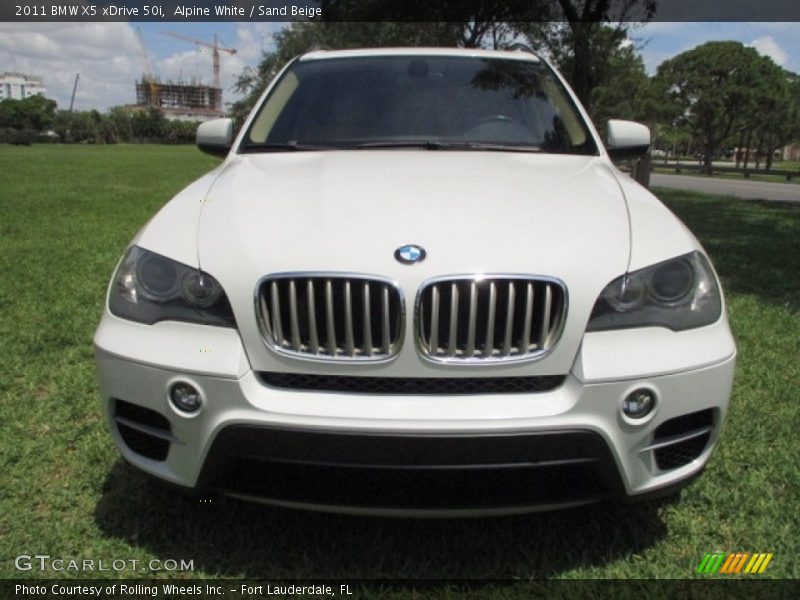Alpine White / Sand Beige 2011 BMW X5 xDrive 50i