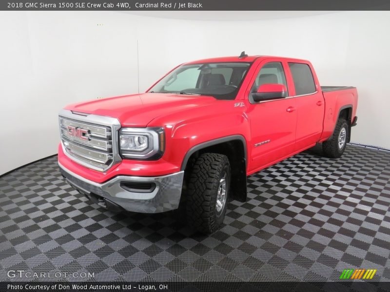 Cardinal Red / Jet Black 2018 GMC Sierra 1500 SLE Crew Cab 4WD