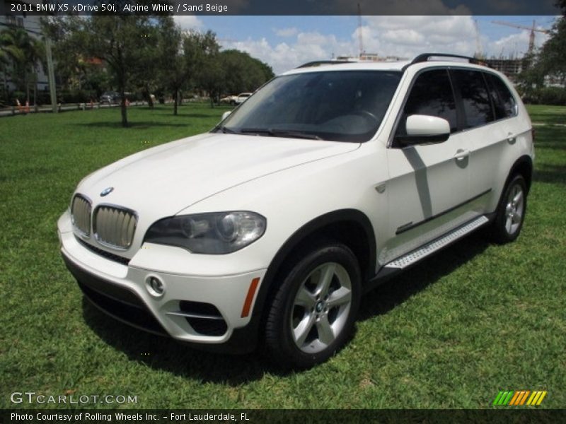 Alpine White / Sand Beige 2011 BMW X5 xDrive 50i