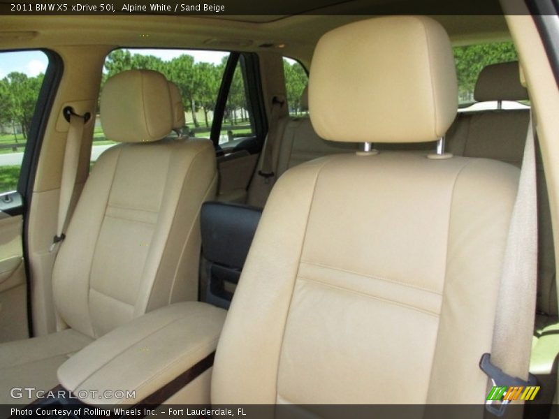 Alpine White / Sand Beige 2011 BMW X5 xDrive 50i