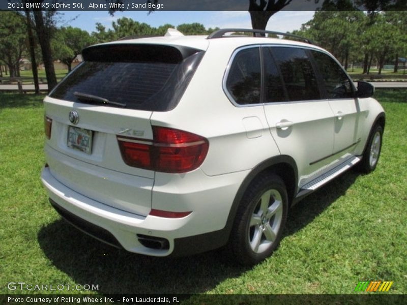 Alpine White / Sand Beige 2011 BMW X5 xDrive 50i