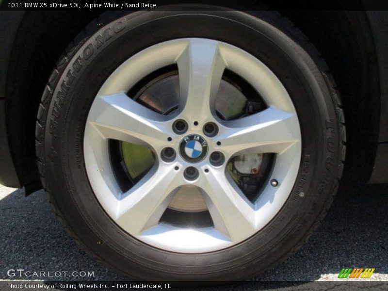 Alpine White / Sand Beige 2011 BMW X5 xDrive 50i