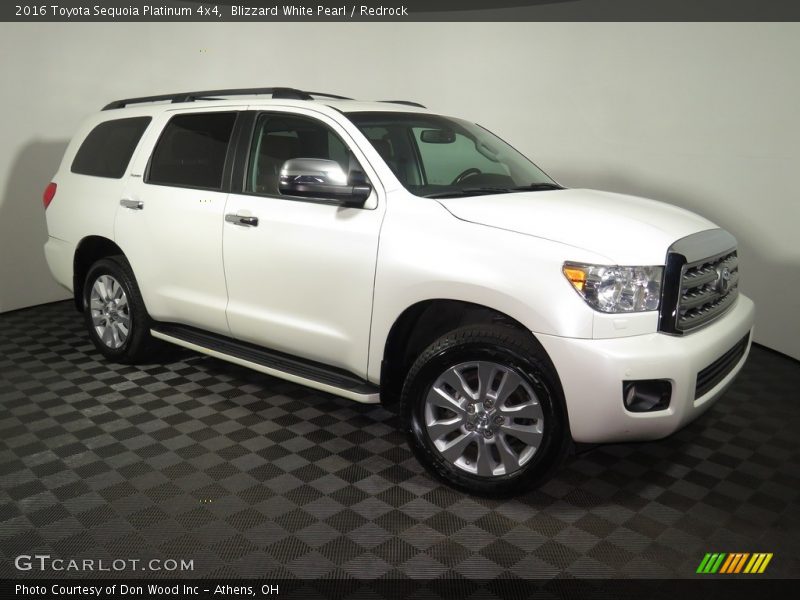 Blizzard White Pearl / Redrock 2016 Toyota Sequoia Platinum 4x4