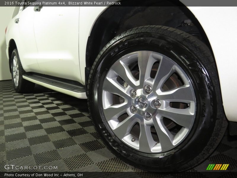Blizzard White Pearl / Redrock 2016 Toyota Sequoia Platinum 4x4
