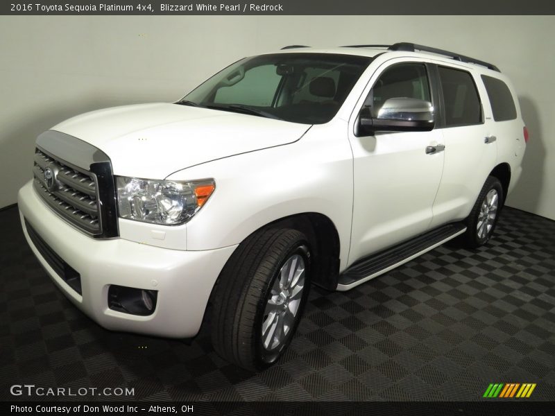 Blizzard White Pearl / Redrock 2016 Toyota Sequoia Platinum 4x4