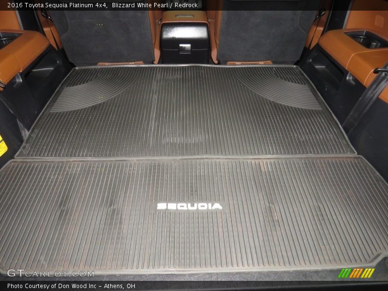 Blizzard White Pearl / Redrock 2016 Toyota Sequoia Platinum 4x4