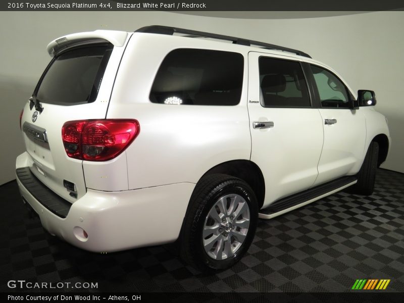 Blizzard White Pearl / Redrock 2016 Toyota Sequoia Platinum 4x4