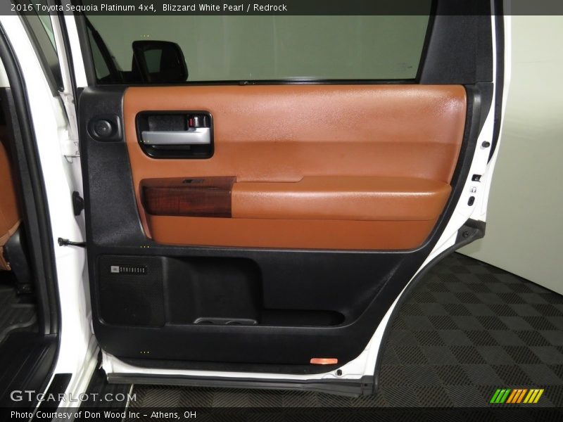 Blizzard White Pearl / Redrock 2016 Toyota Sequoia Platinum 4x4