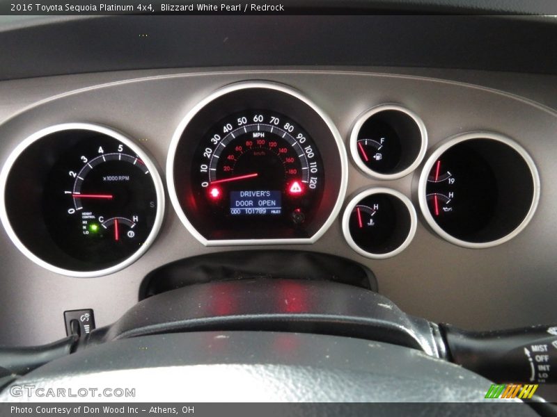 Blizzard White Pearl / Redrock 2016 Toyota Sequoia Platinum 4x4