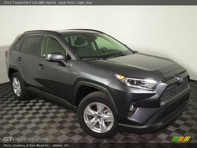 Lunar Rock / Light Gray 2019 Toyota RAV4 XLE AWD Hybrid
