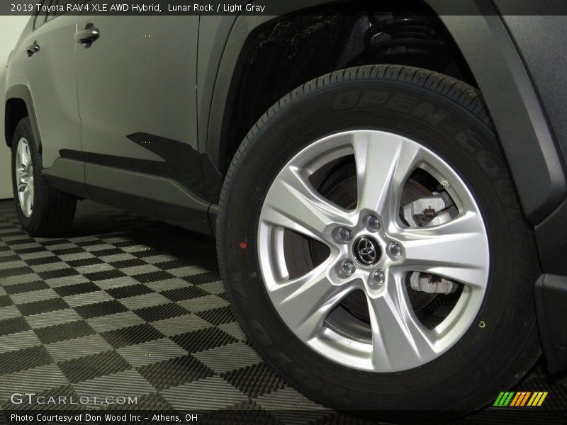 Lunar Rock / Light Gray 2019 Toyota RAV4 XLE AWD Hybrid