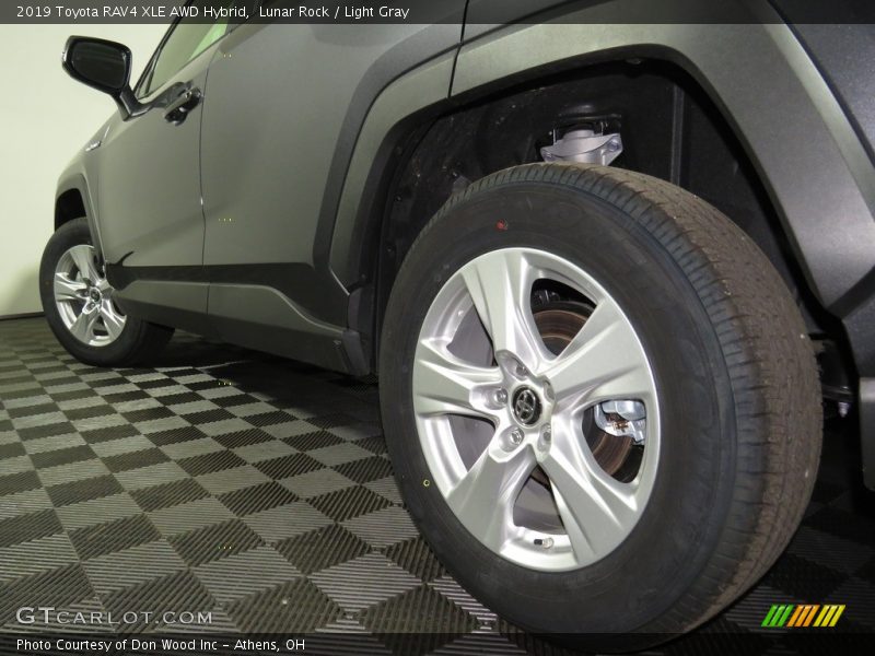 Lunar Rock / Light Gray 2019 Toyota RAV4 XLE AWD Hybrid