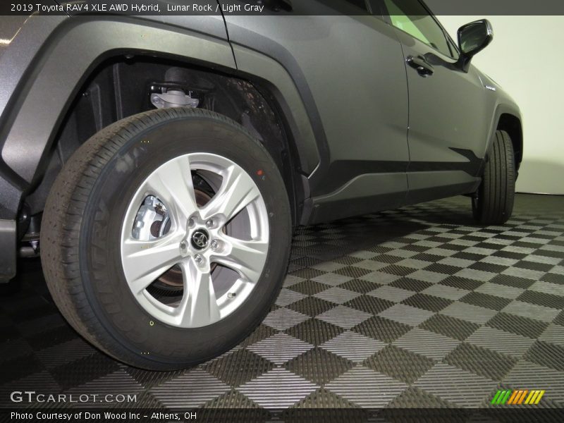 Lunar Rock / Light Gray 2019 Toyota RAV4 XLE AWD Hybrid
