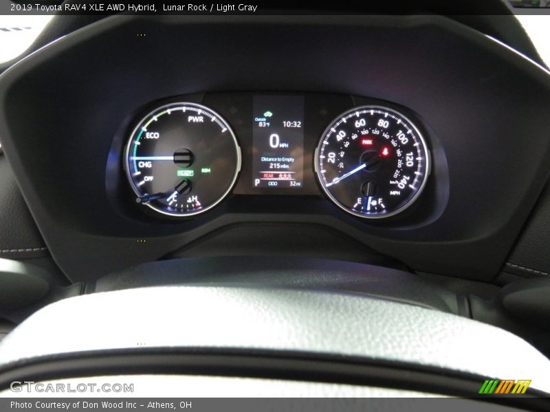 Lunar Rock / Light Gray 2019 Toyota RAV4 XLE AWD Hybrid