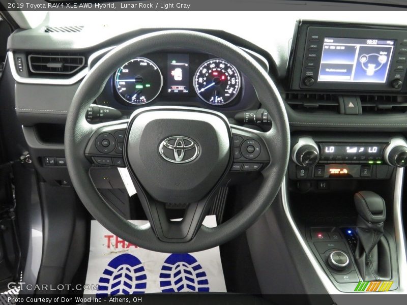 Lunar Rock / Light Gray 2019 Toyota RAV4 XLE AWD Hybrid