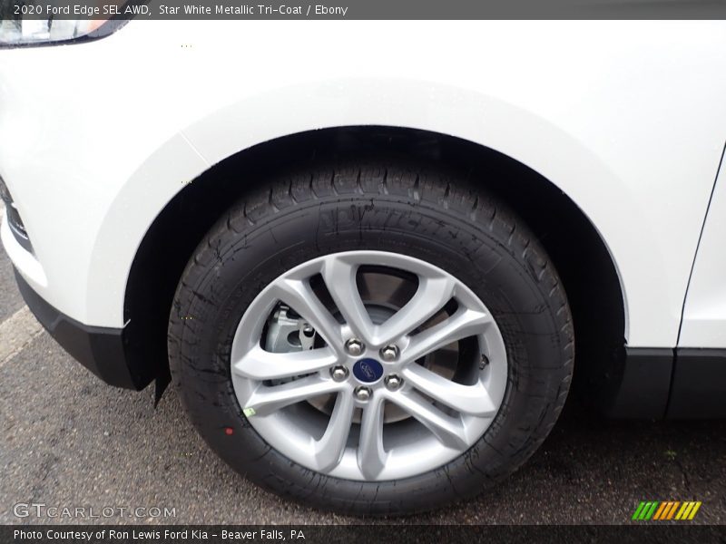 Star White Metallic Tri-Coat / Ebony 2020 Ford Edge SEL AWD