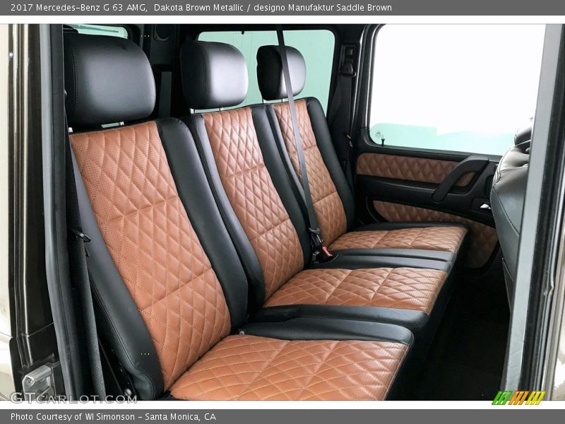 Rear Seat of 2017 G 63 AMG