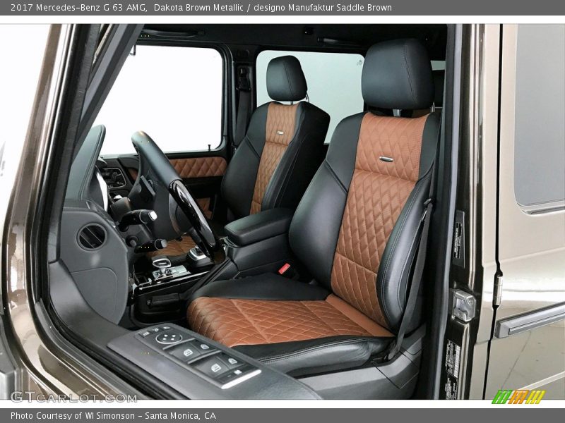 Front Seat of 2017 G 63 AMG