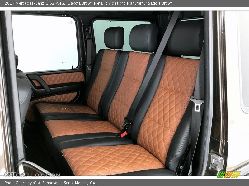 Rear Seat of 2017 G 63 AMG