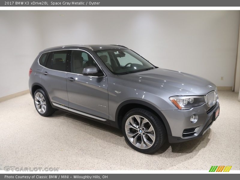 Space Gray Metallic / Oyster 2017 BMW X3 xDrive28i