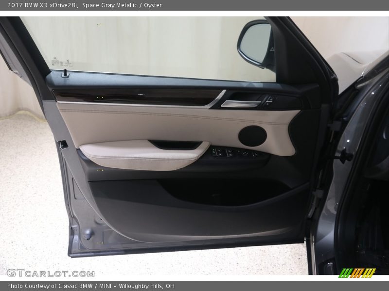 Space Gray Metallic / Oyster 2017 BMW X3 xDrive28i