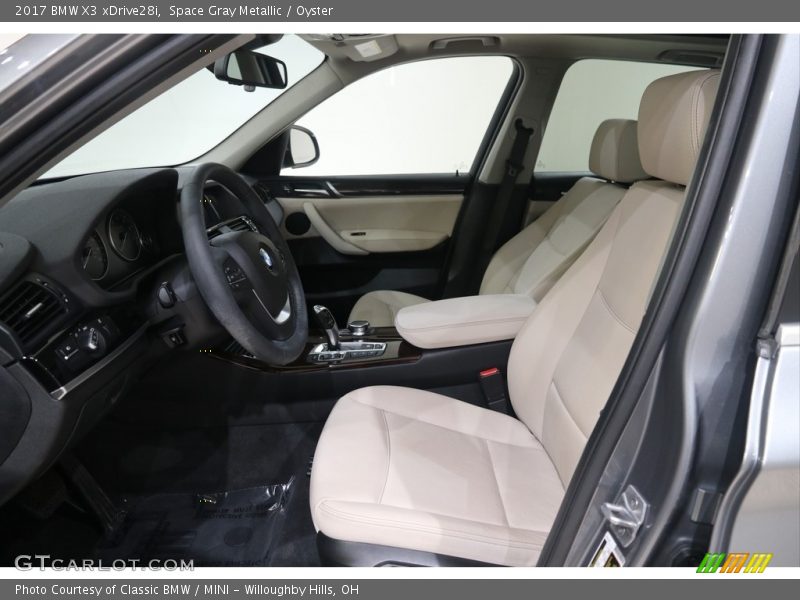 Space Gray Metallic / Oyster 2017 BMW X3 xDrive28i