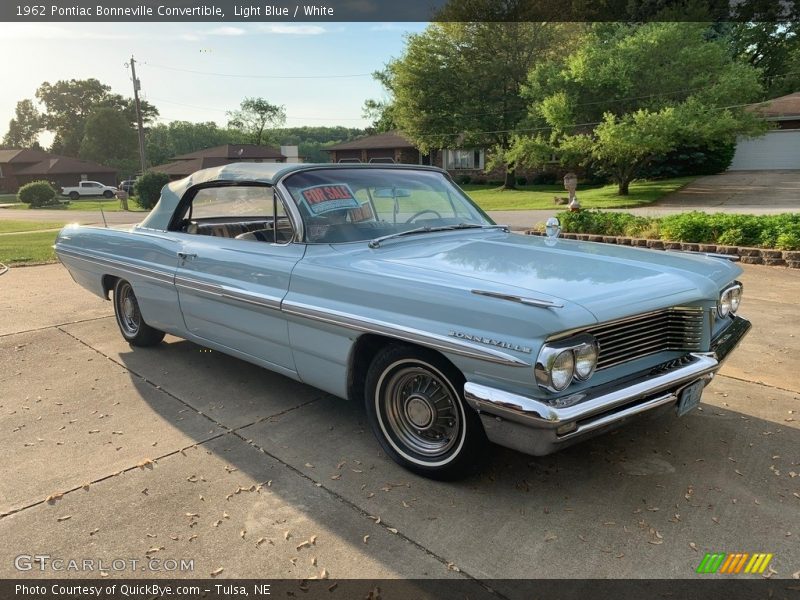 Light Blue / White 1962 Pontiac Bonneville Convertible