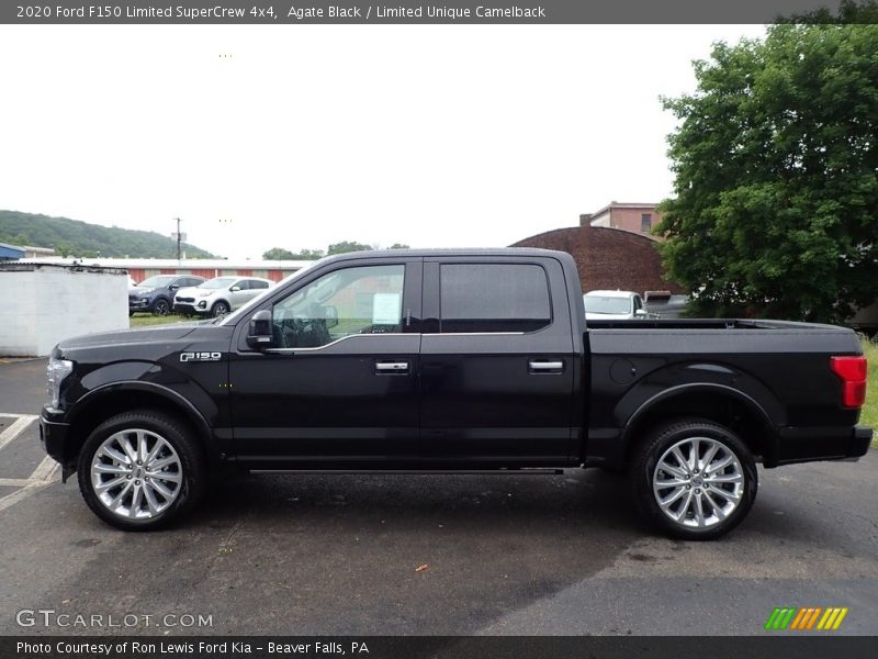 Agate Black / Limited Unique Camelback 2020 Ford F150 Limited SuperCrew 4x4