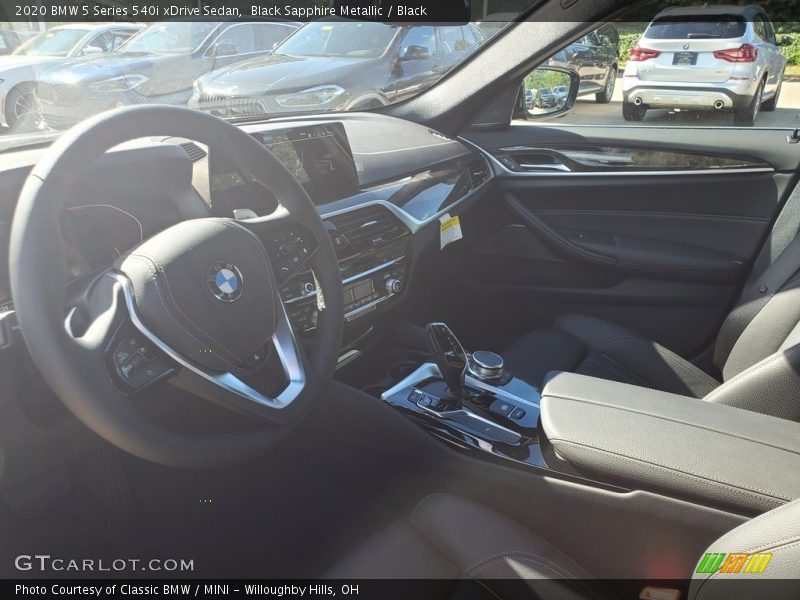 Black Sapphire Metallic / Black 2020 BMW 5 Series 540i xDrive Sedan