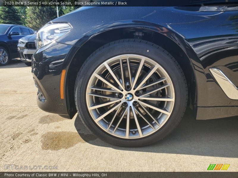 Black Sapphire Metallic / Black 2020 BMW 5 Series 540i xDrive Sedan