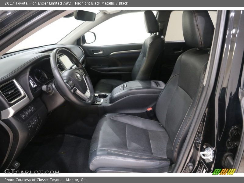 Midnight Black Metallic / Black 2017 Toyota Highlander Limited AWD